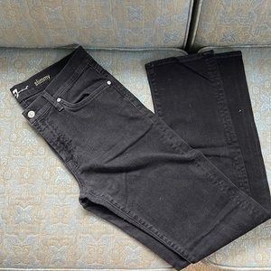 7 for All Mankind Men’s straight leg black denim size 33